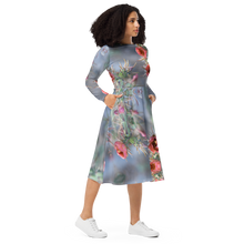 Load image into Gallery viewer, Long sleeve midi dress