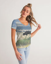Load image into Gallery viewer, Bison Women&#39;s V-Neck Tee