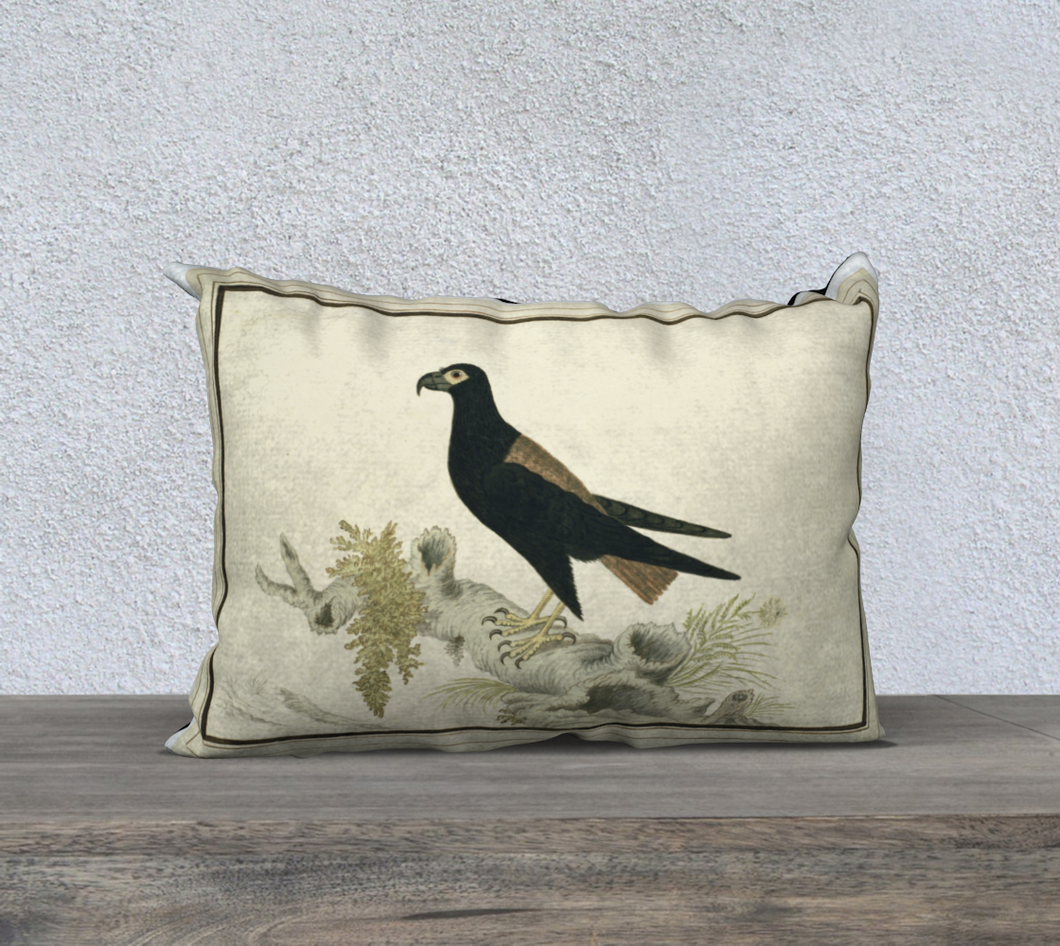 Black Bird Pillowcase 24x12