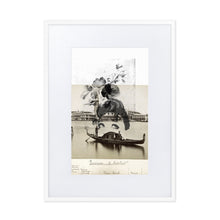 Load image into Gallery viewer, Ventian Gondola Matted &amp; Framed